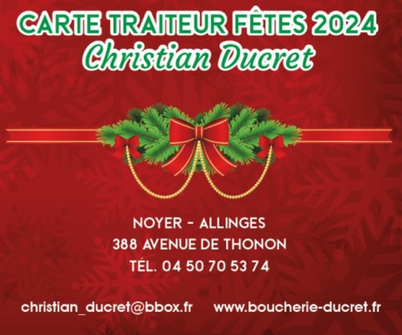 Petite Annonce Boucherie Charcuterie Traiteur DUCRET